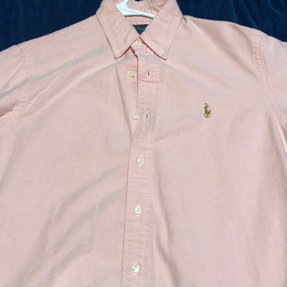 Men’s Pink Ralph Lauren Long Sleeve Button Down